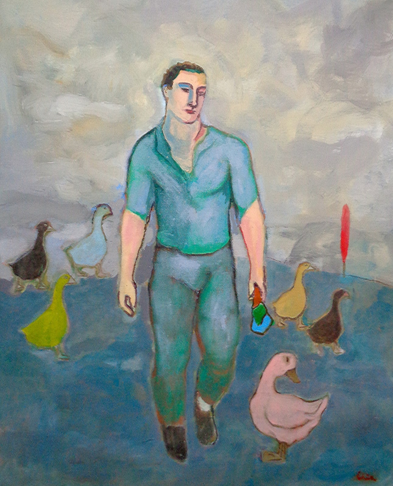 Sandro Chia, Walking The Geese, 2017
