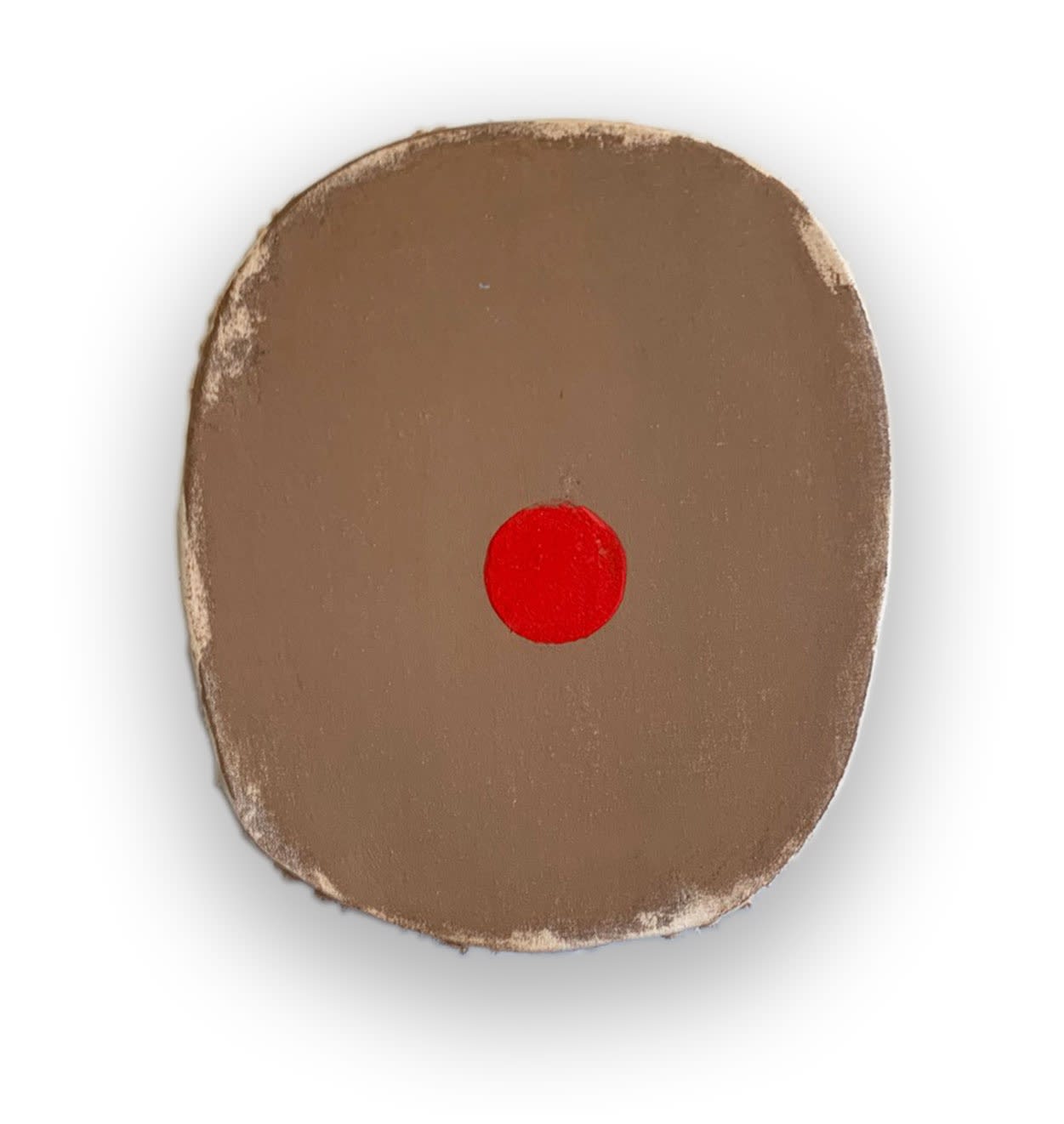Otis Jones, Tan with Red Circle, 2020