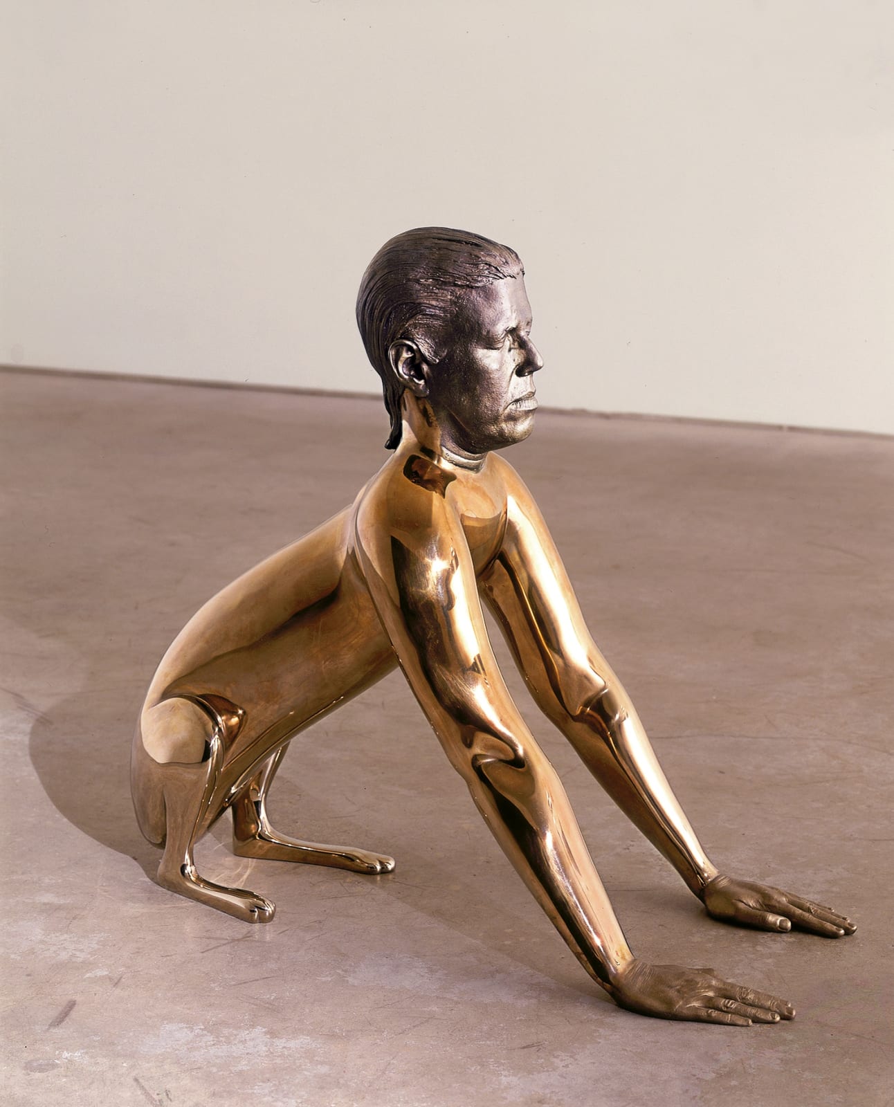 Rona Pondick, Dog (Yellow Stainless Steel), 1998–2001