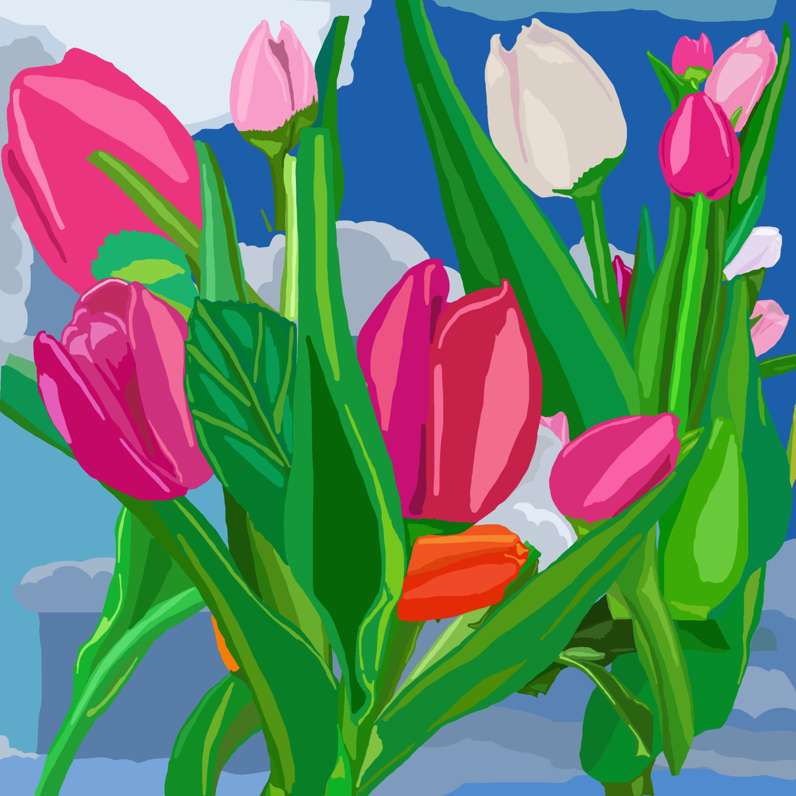 Louis Granet, Tulips, 2025