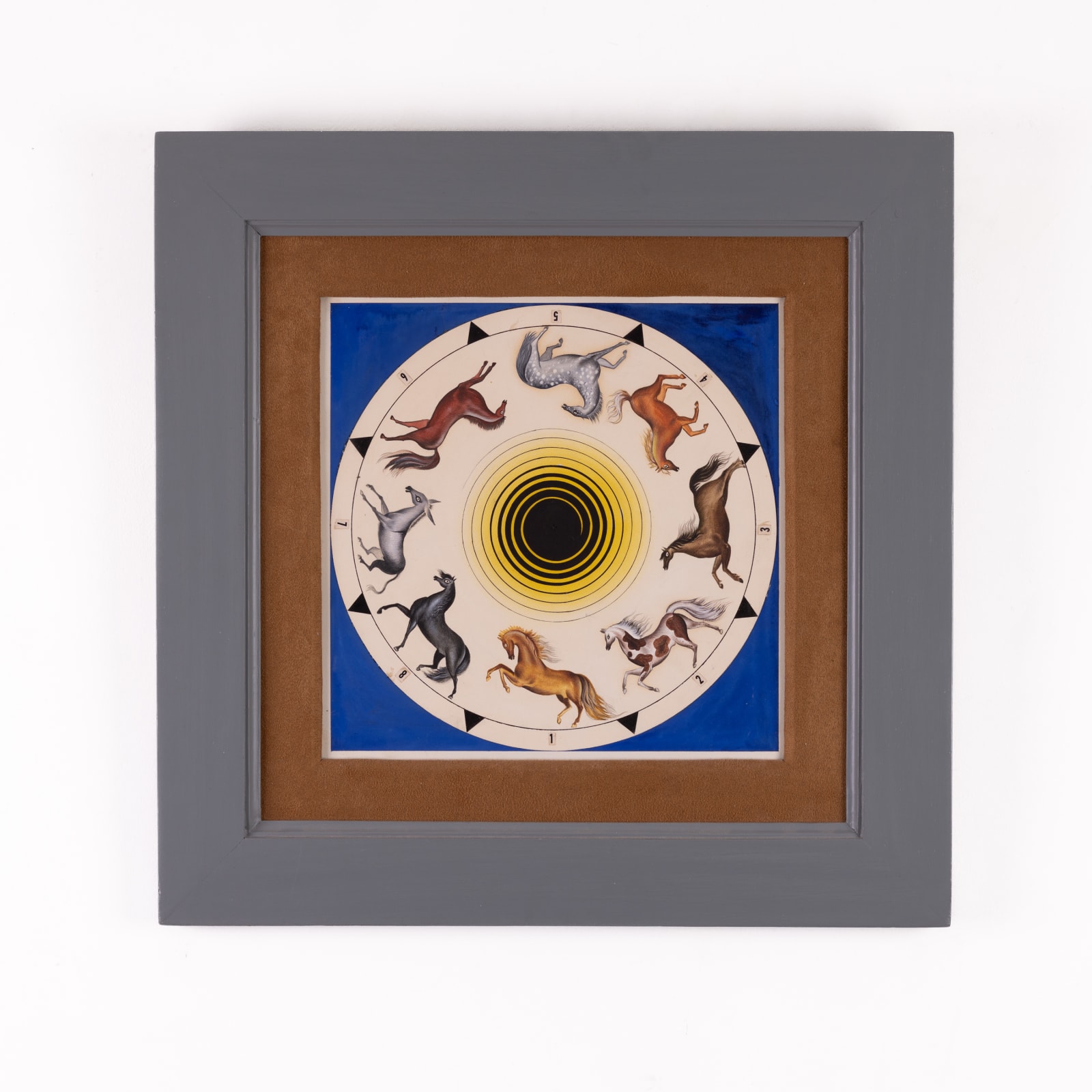 Leonora Carrington, Rueda de los caballos (preliminary drawing), 1954