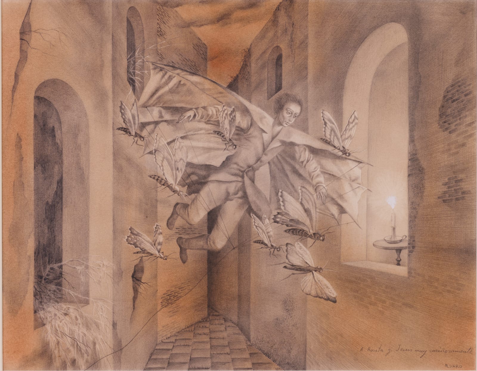 Remedios Varo, Aprendiz de Ícaro, 1959