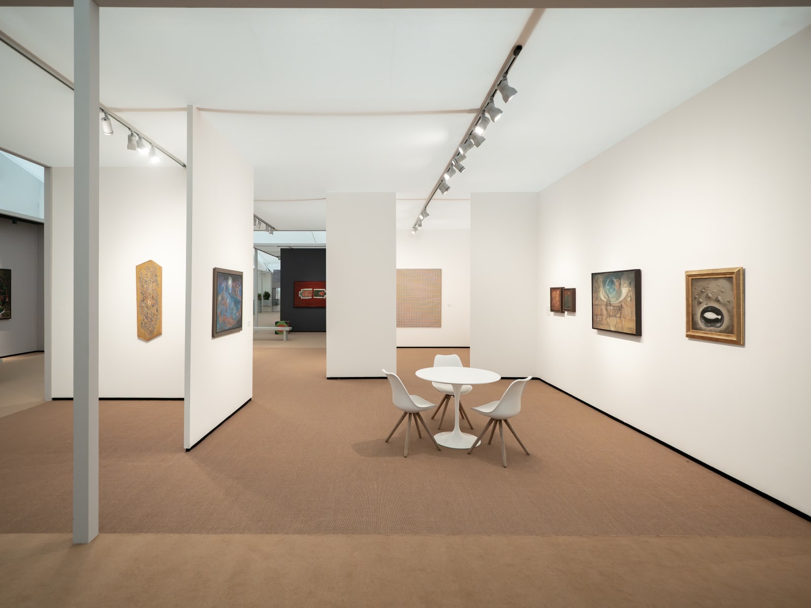 View of Gallery Wendi Norris, Booth F17, at Frieze Masters, October 2025. Photo by Michael Adair. Courtesy of Gallery Wendi Norris, San Francisco.