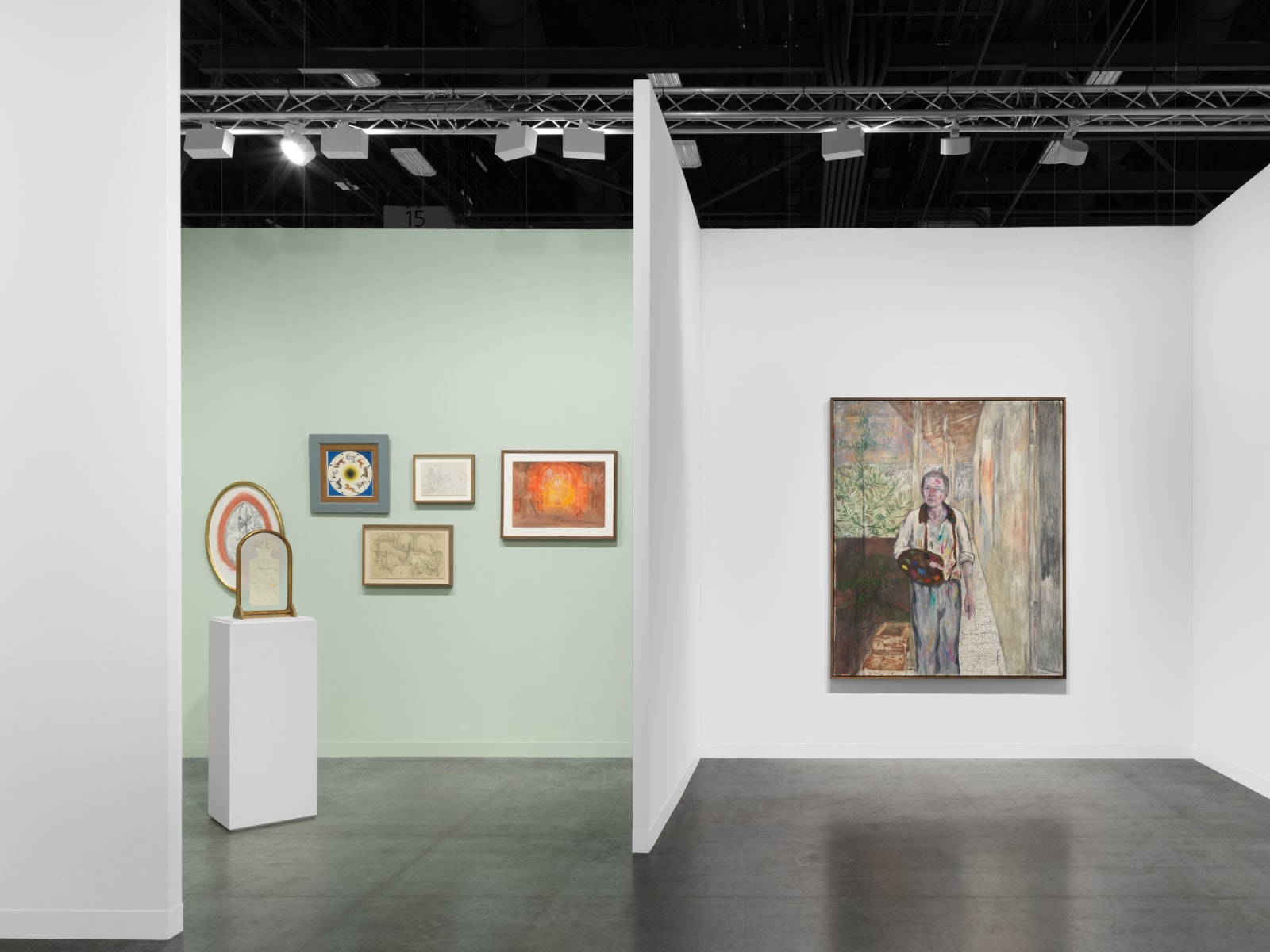 Installation view of Gallery Wendi Norris, Booth G7, at Art Basel Miami Beach, December 2025. Photo by Dan Bradica. Courtesy of Gallery Wendi Norris, San Francisco.