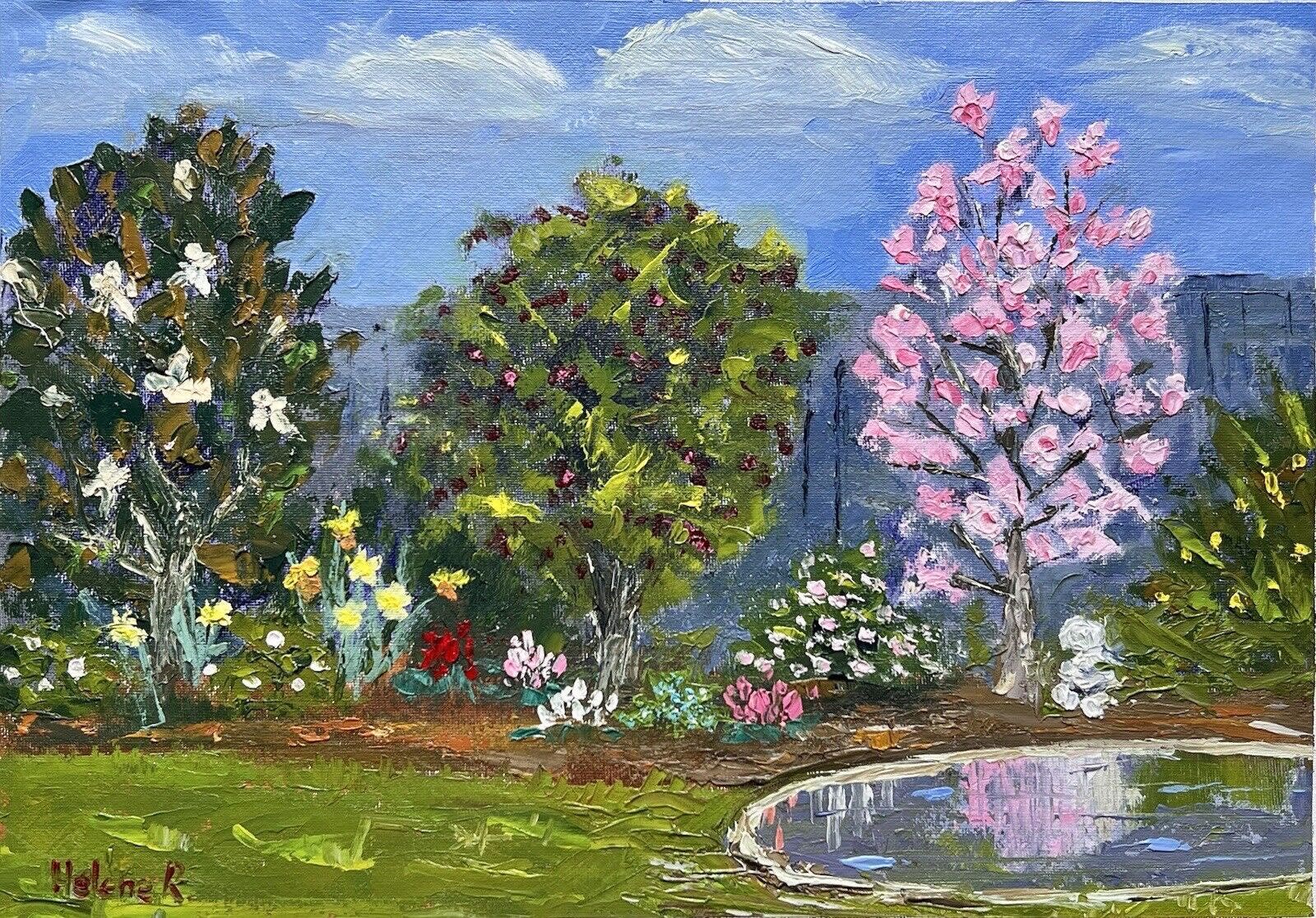 Garden spring flowers