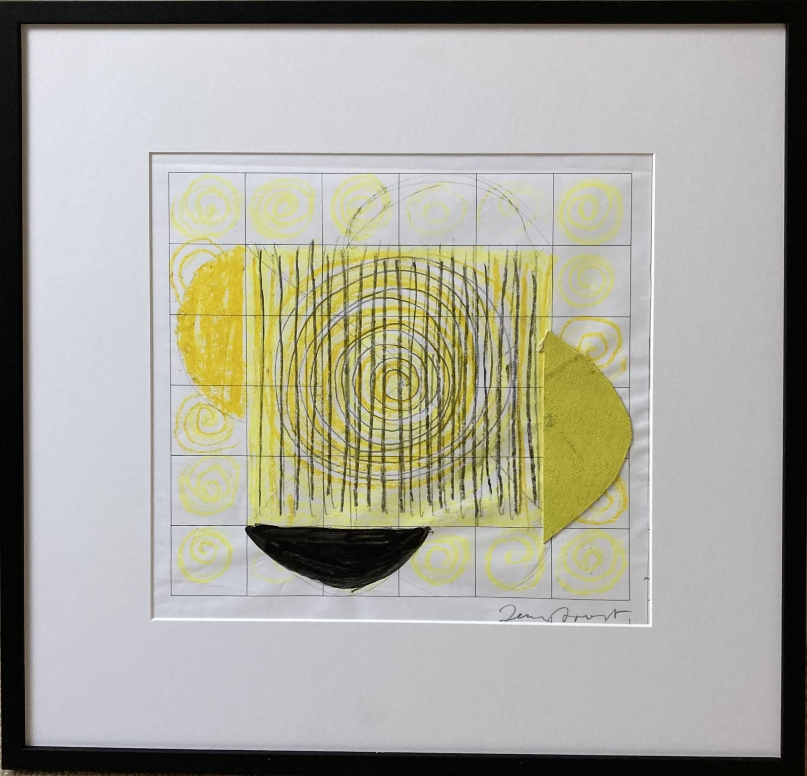 Sir Terry Frost, Spiral in Yellow and Black, c. 1980