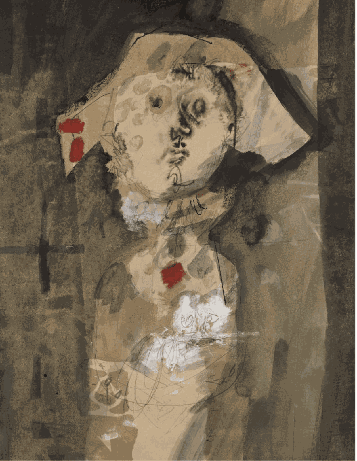 Antoni Clavé, Petit Arlequin au chat, 1948