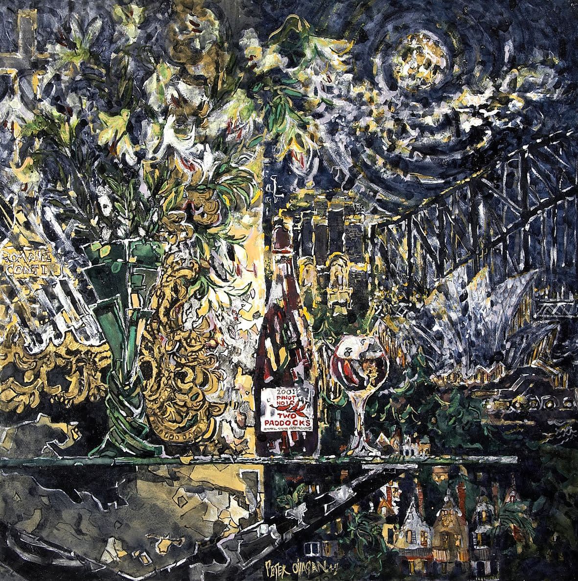 Peter O'Hagan, Celebration of a Burgundy Tradition (Two Paddocks in Sydney), 2007