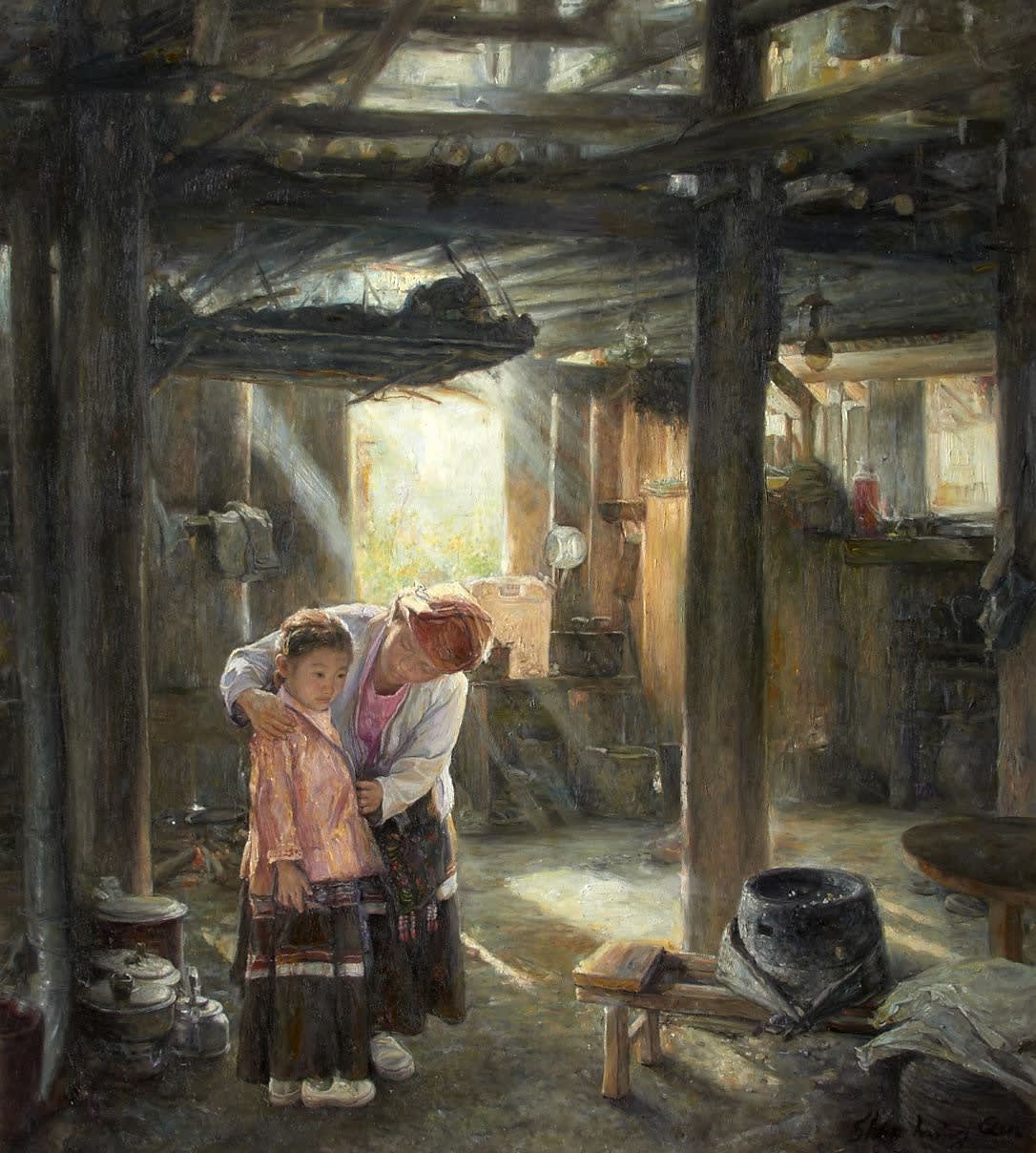 Shen Ming Cun, Mother and Child, Miao Tribe