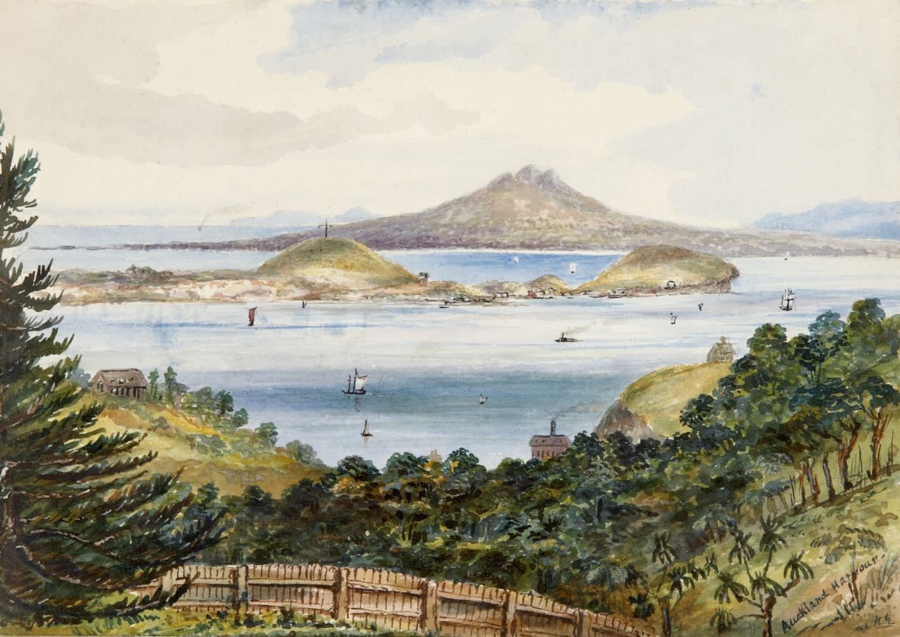 W H K, Auckland Harbour circa 1880