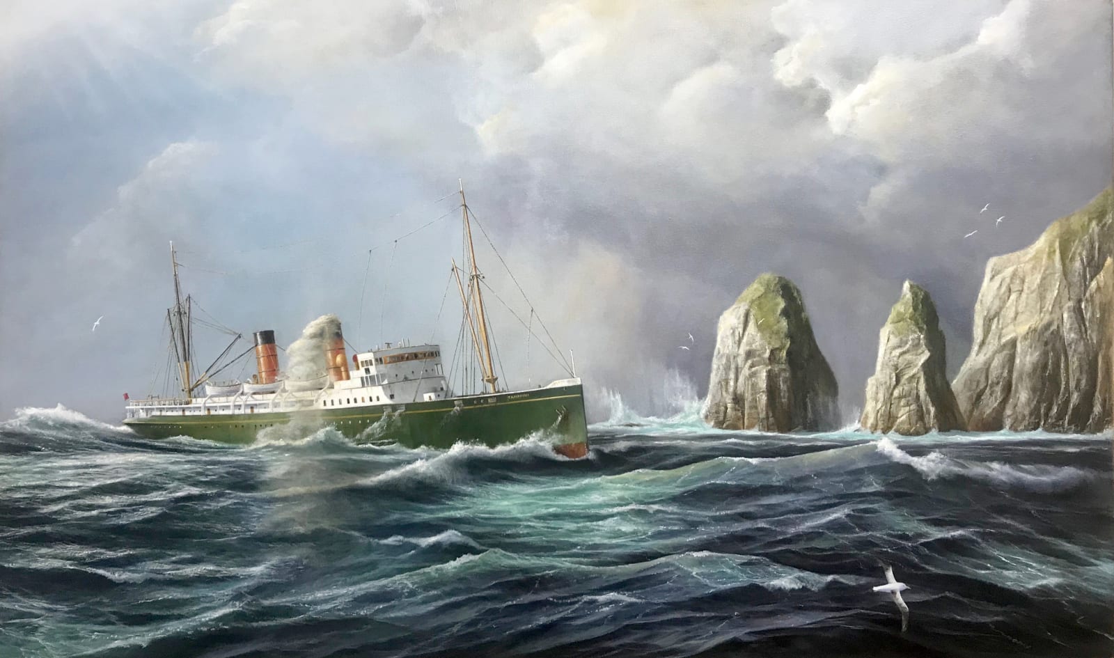 Sean Garwood, The 'Tamahini' entering Tory Channel, 1926, 1926