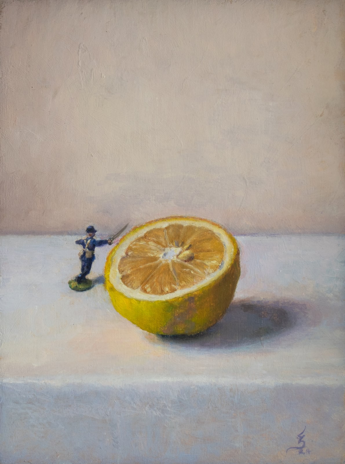 Zarahn Tūwharetoa Southon, Lemon with Toy Soldier, 2024