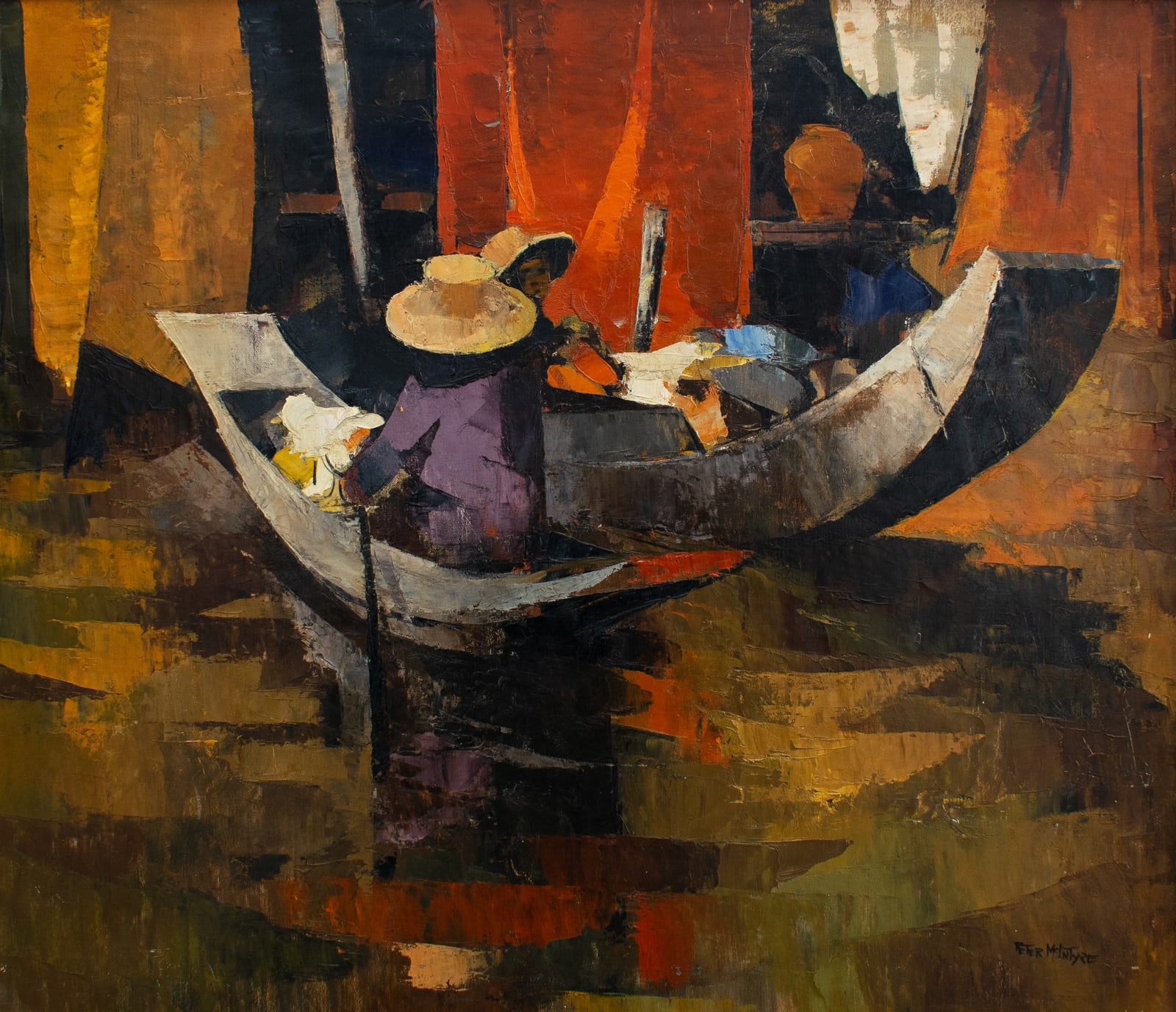 Peter McIntyre, Thai Silk Drying