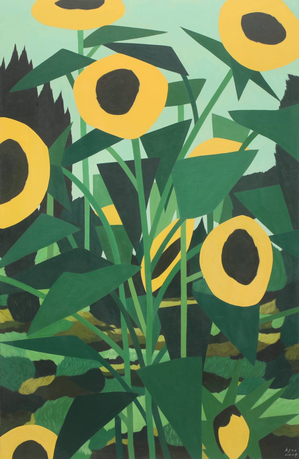 Hyunsoo KIM, Sunflower Garden 해바라기 정원, 2024