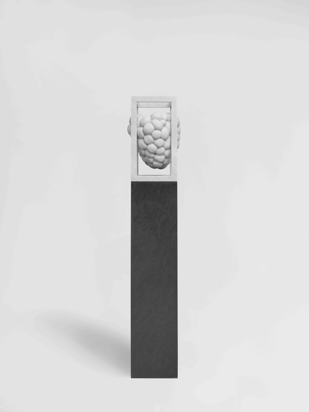 Claudia Comte, Suspended Marble Raspberry (study), 2019