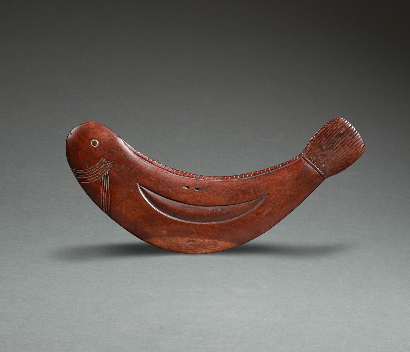 Fish shaped pectoral, Easter Island, c. 1840-50