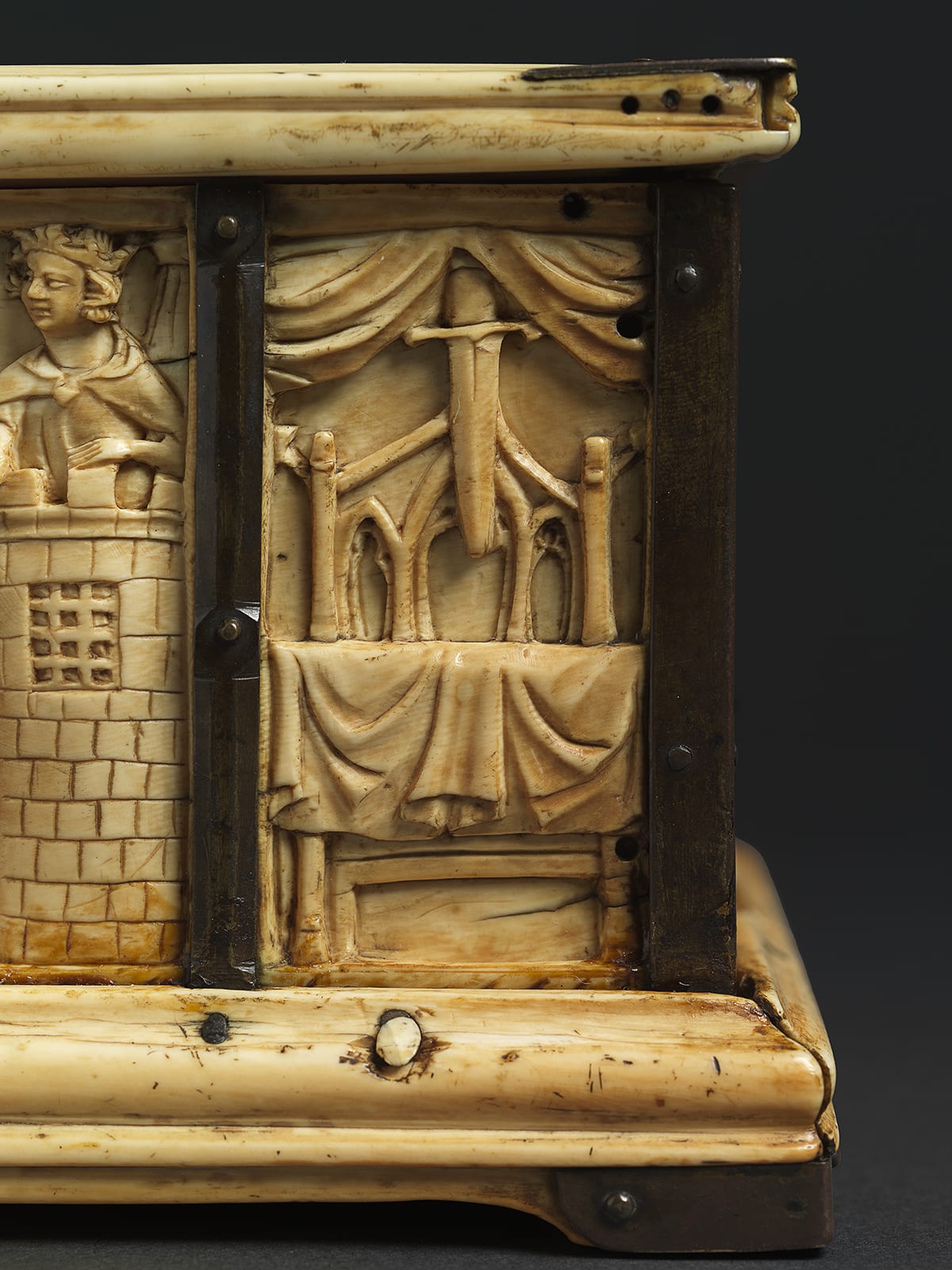 Image above: The Baird Casket Front, detail of the Sword