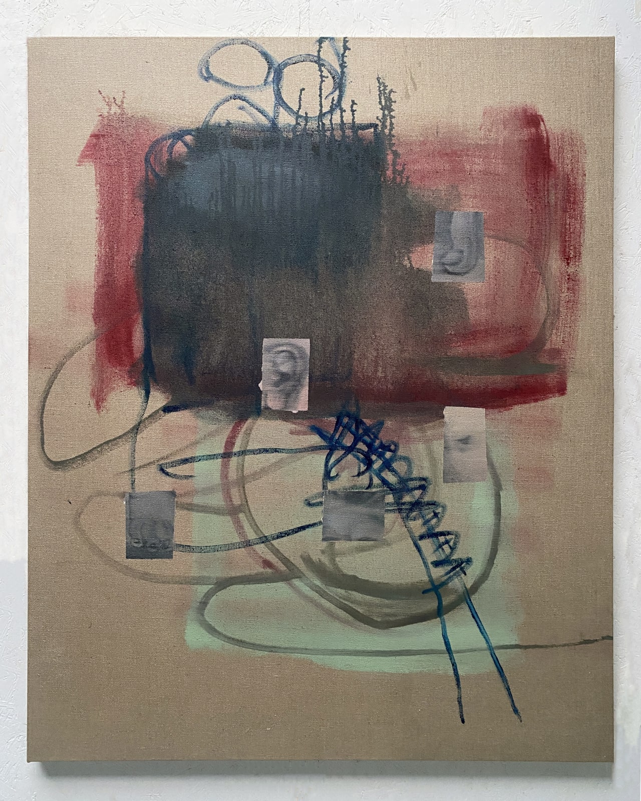 Hester Finch, Snapshot, 2024, Oil on jute