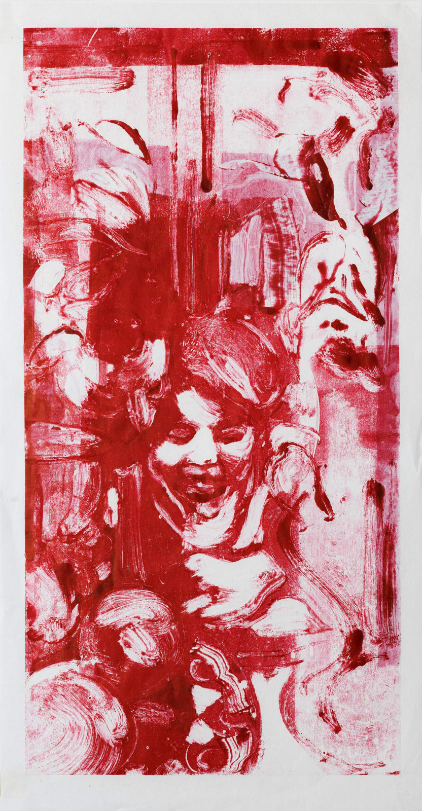 Mono print by Eleanor May Watson, Imagining Spring, 2024