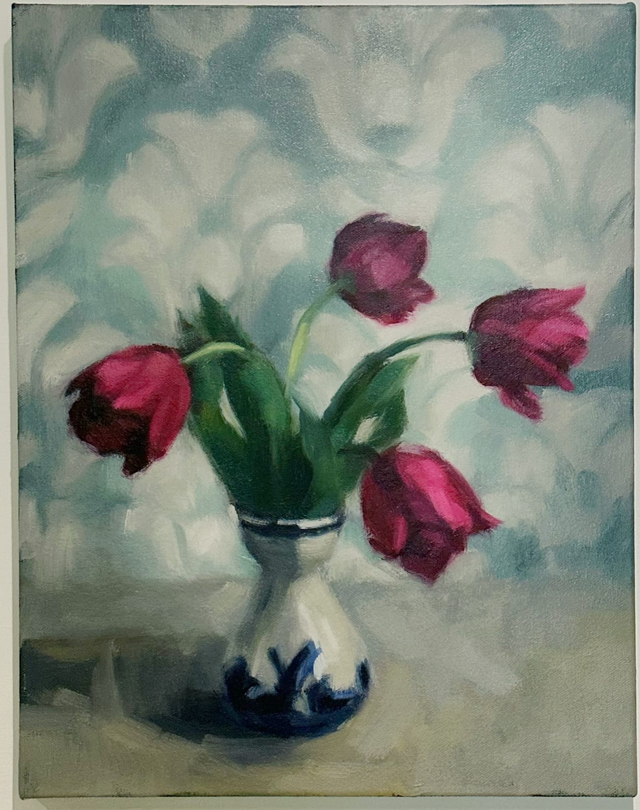 Robin Danely, Dutch Treat, 2025, oil on canvas, 40x 30 cm