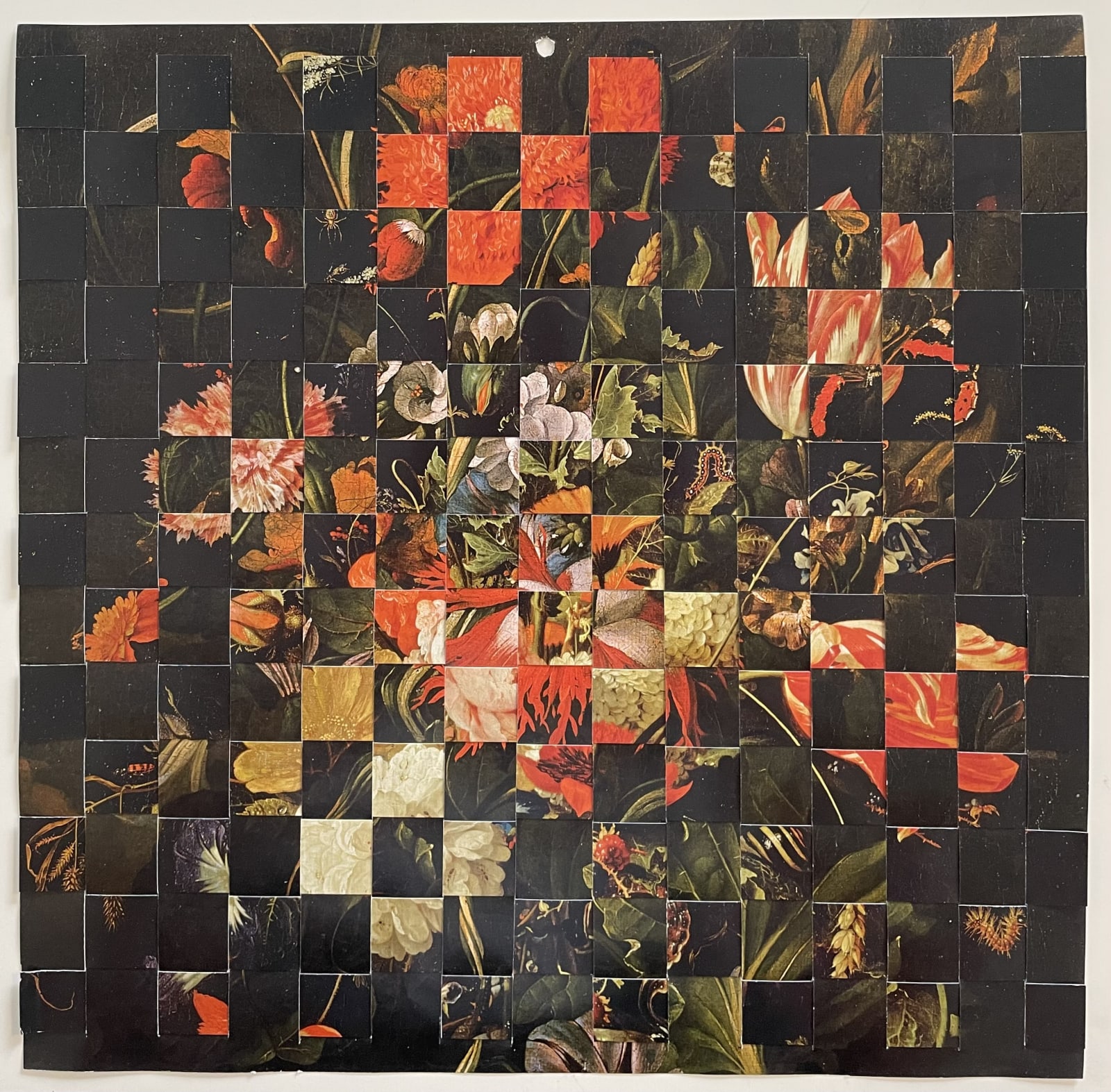 Aliki Braine, Twelve Months of the Year (Nov/Dec), woven calendar illustrations, 30 x 30 cm, 2023