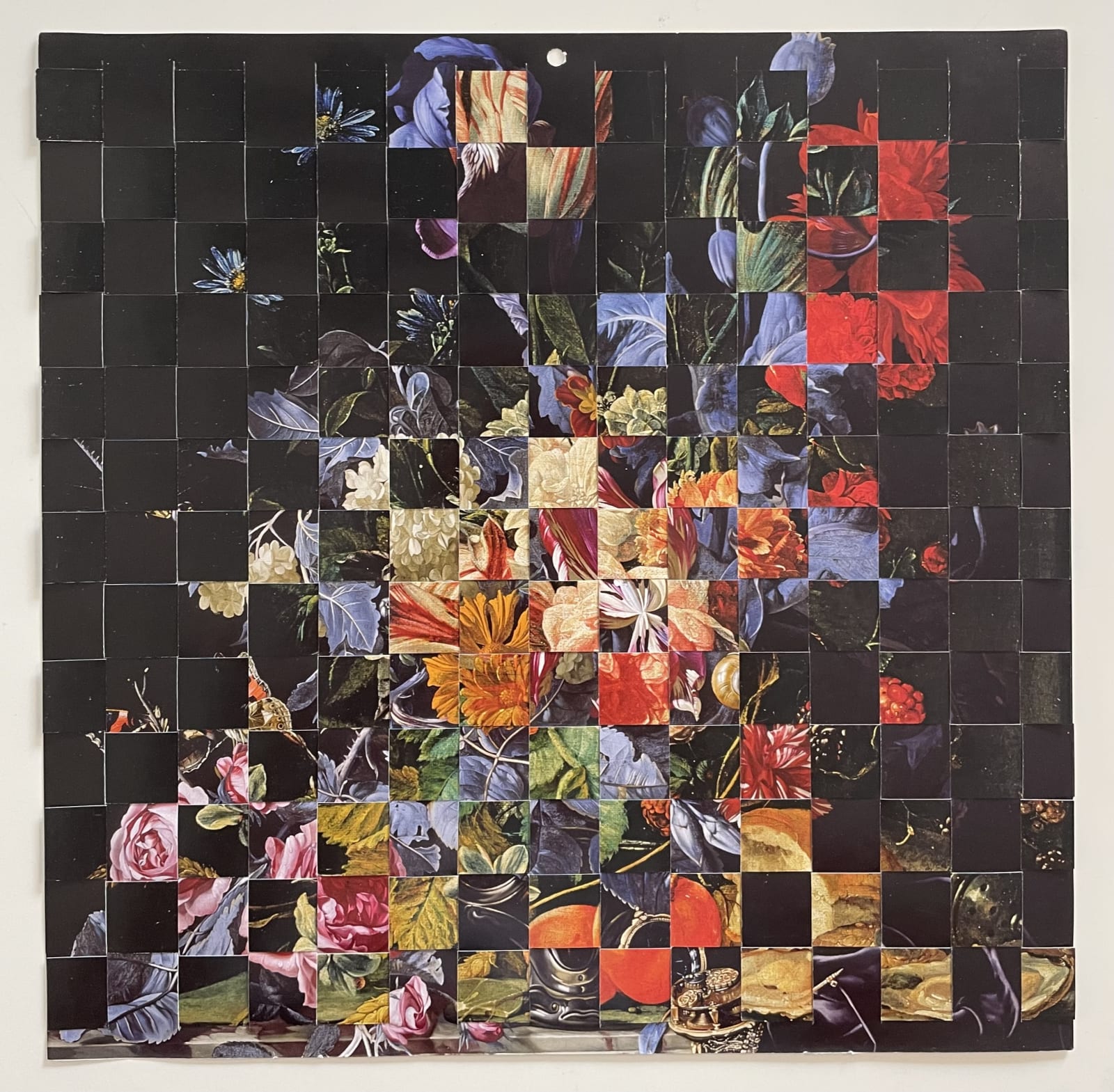 Aliki Braine, Twelve Months of the Year (May/June), woven calendar illustrations, 30 x 30 cm, 2023