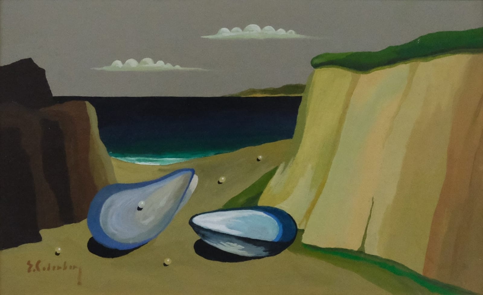 Eric Cederberg, Beach with pearls, 1950 c.