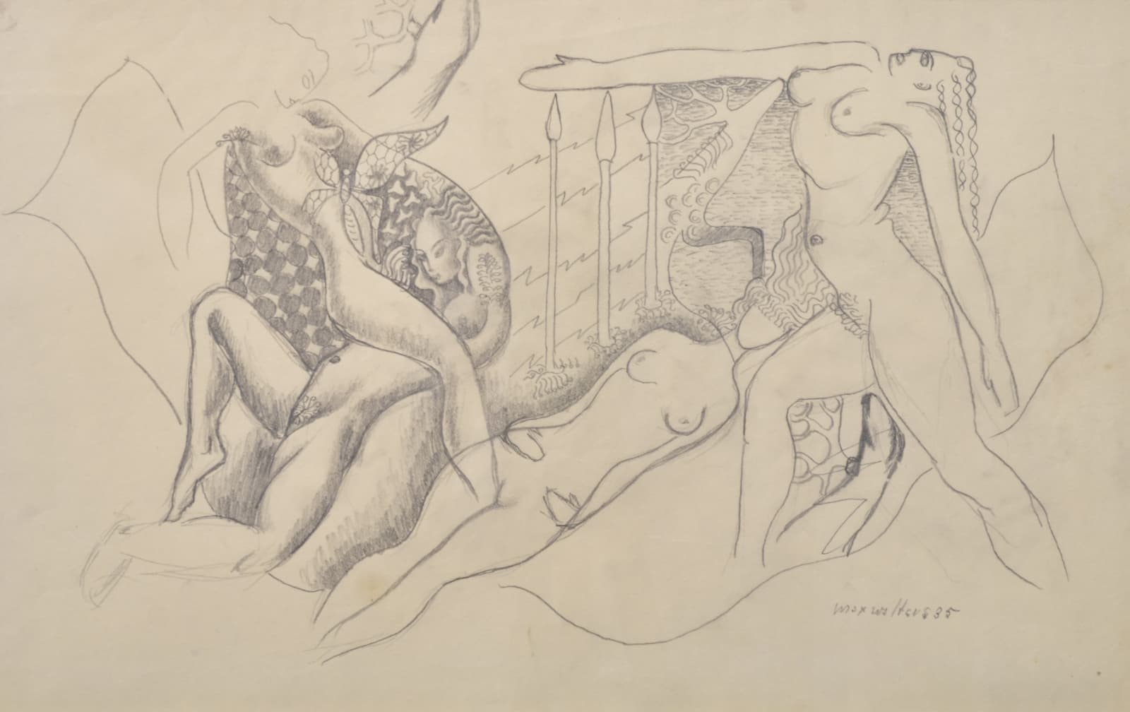Max Walter Svanberg, Surrealist Composition, 1935