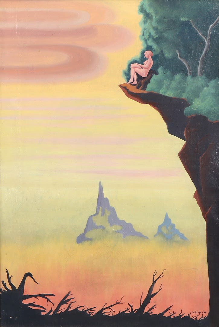 Vilhelm Bjerke-Petersen, Sunset hill, 1941