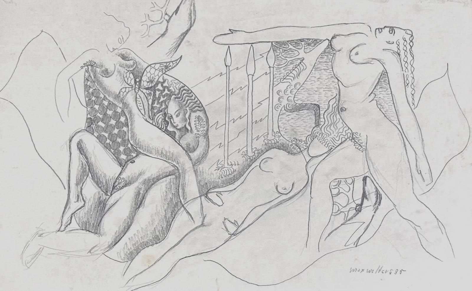 Max Walter Svanberg, Surrealist Composition, 1935