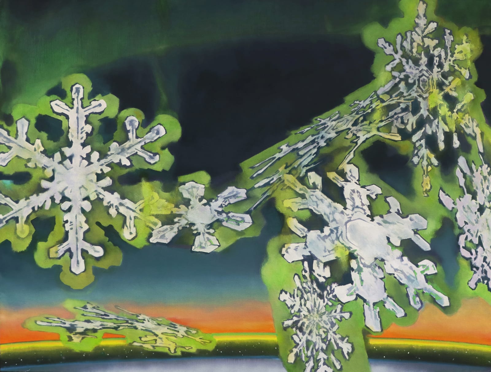 JIN Han Skyline, 2025 Oil on canvas 195 x 250 cm