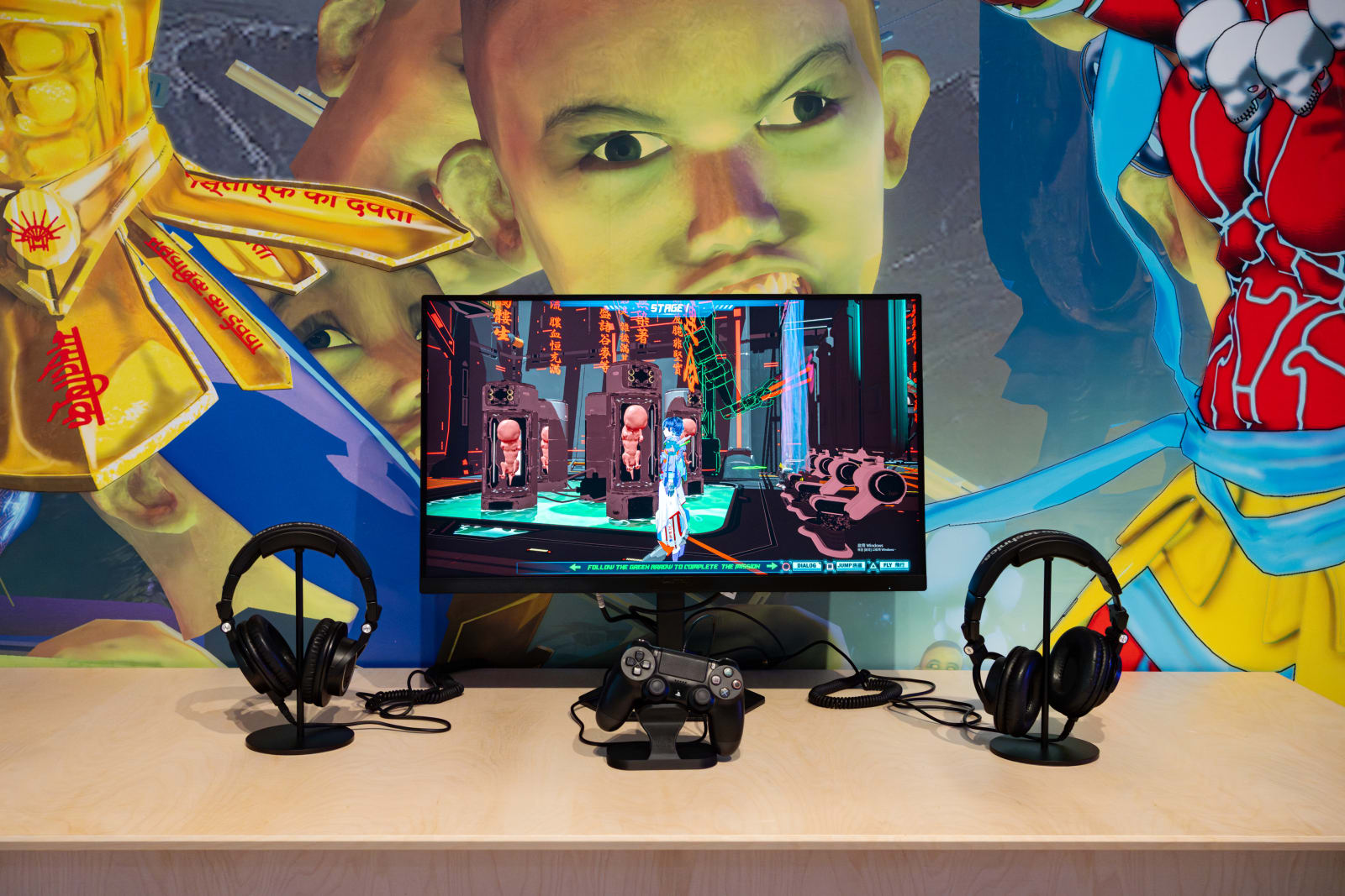 陆扬作品，「保持在線：雲中遊蕩」展覽場景，大館當代美術館，香港，2025 相片由大館當代美術館提供，攝影：關尚智 Lu Yang's artworks. Exhibition view of Stay Connected: Navigating the Cloud, Tai Kwun Contemporary, Hong Kong, 2025. Courtesy...