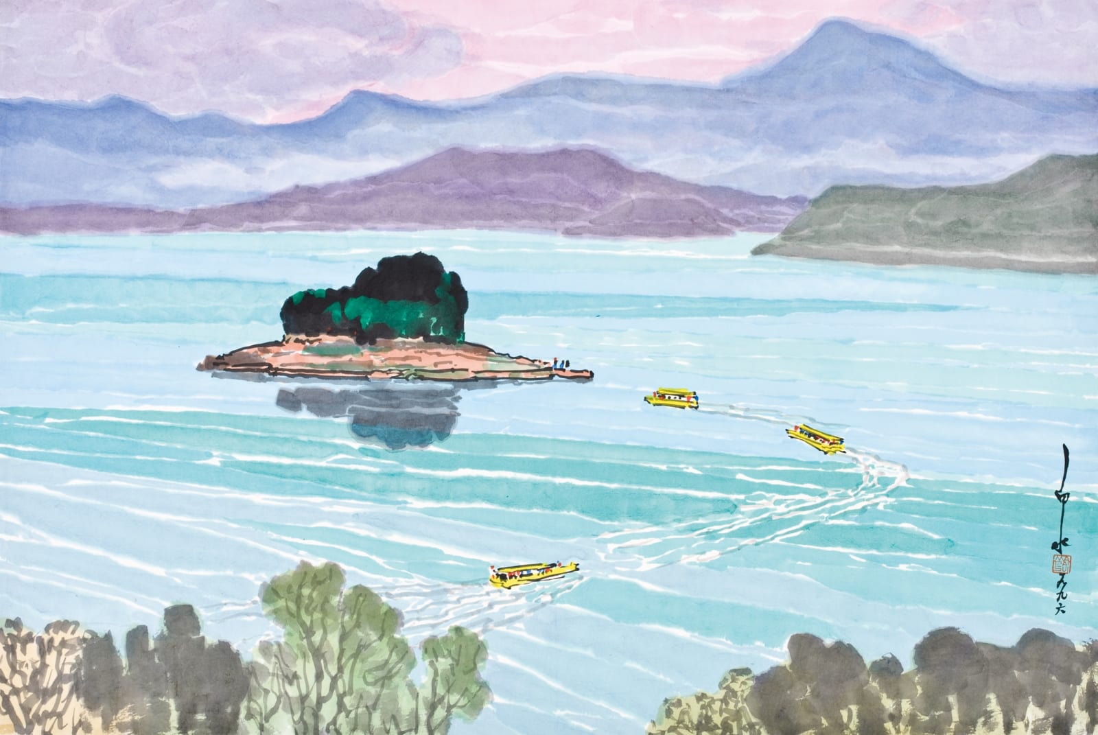 馬白水 Ma Paisui, 日月潭光華島