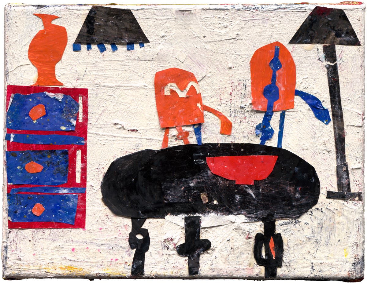 Florence Hutchings, Living Room (Orange Chairs)