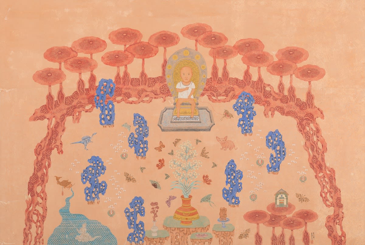 潘信華 Pan Hsinhua, 賞花圖2
