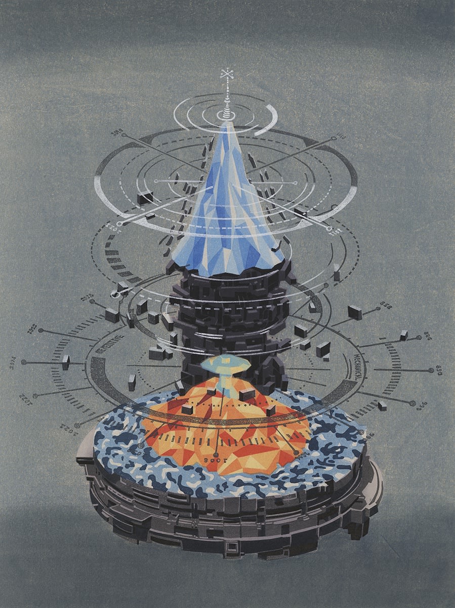 曹歐 Cao Ou, “戲”山水-機械製造