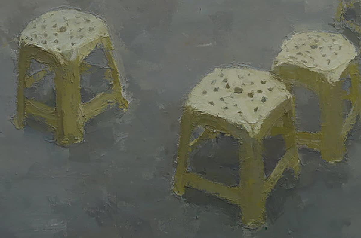 孫遜 Sun Xun, 黃色塑料凳(局部)