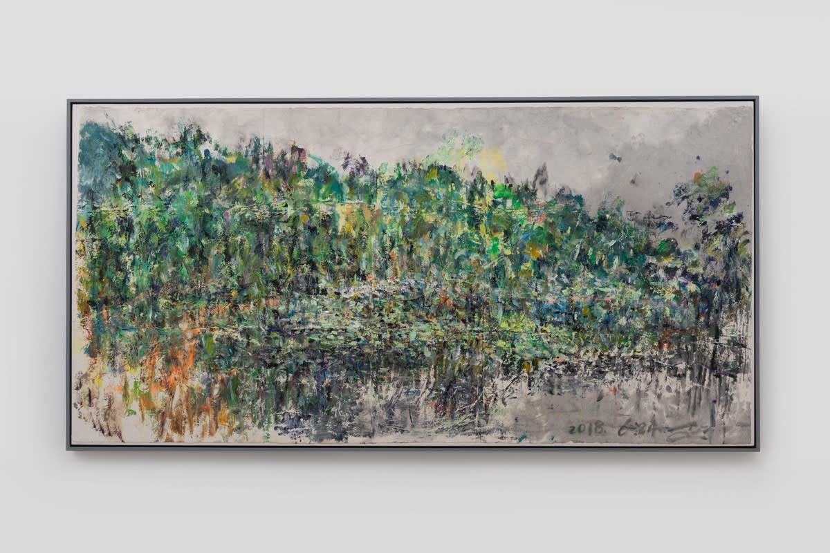 李玉雙 Li Yushuang, 植物園荷塘觀山