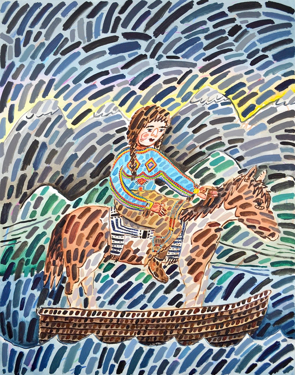 Howard Fonda, Untitled (horse boat)