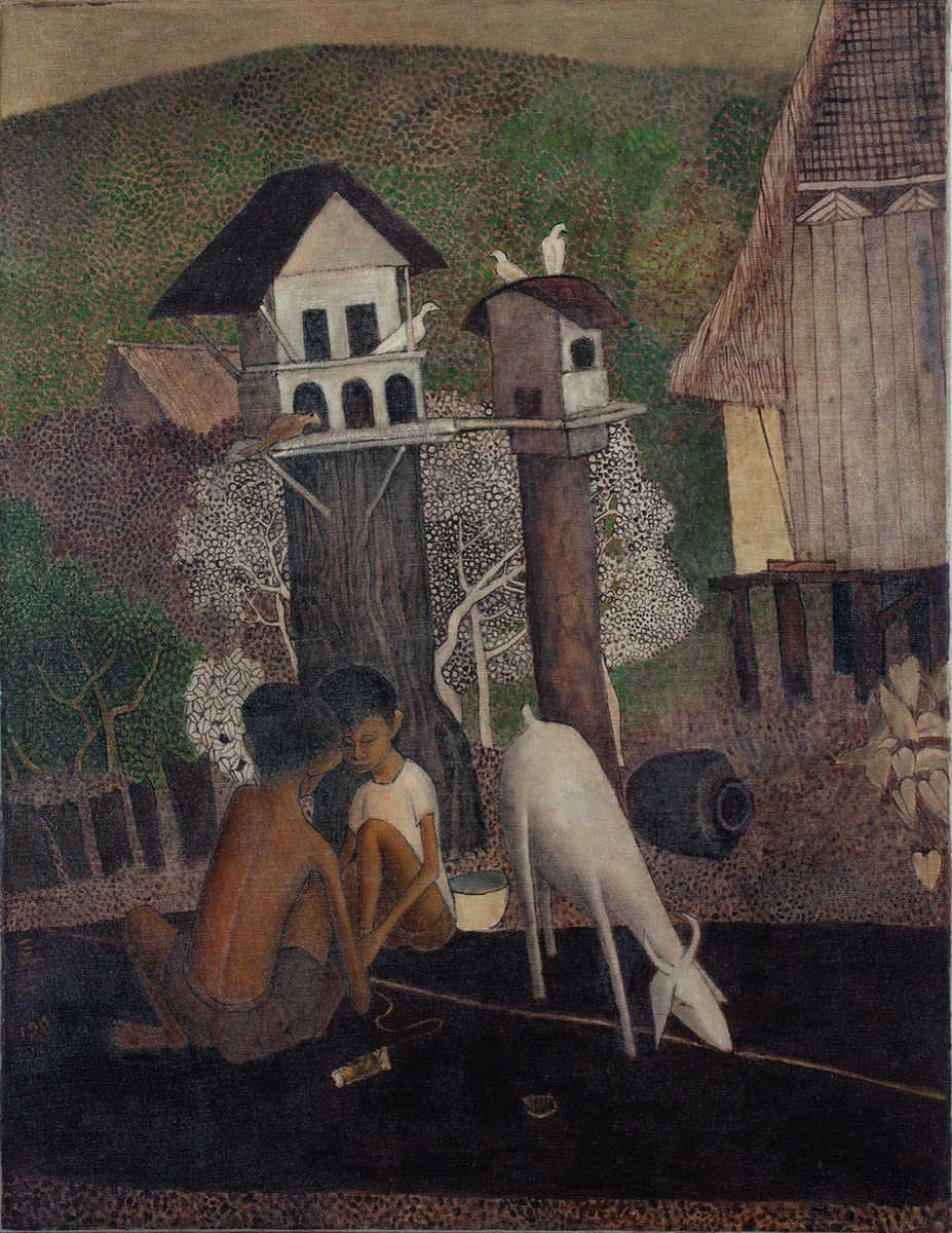 鍾泗濱 Cheong Soo Pieng, 馬來男孩與山羊
