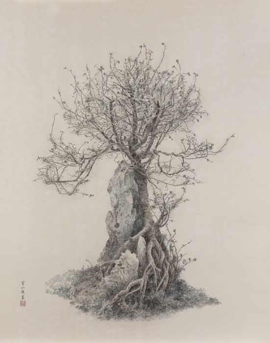 曾小俊 Zeng Xiaojun, 小孤山館藏盆景三