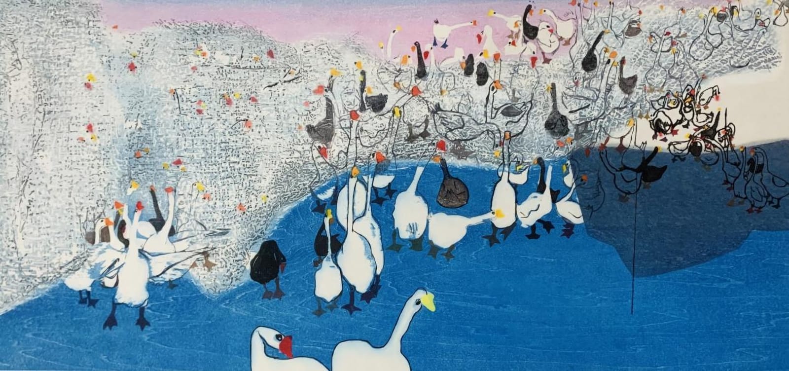 盧麗媚 Lu Limei, 百鵝豐園圖
