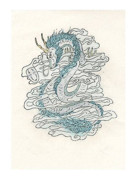 韓寧x沐版社 Han Ning & MU Print Studio, 十二個嬉皮-龍