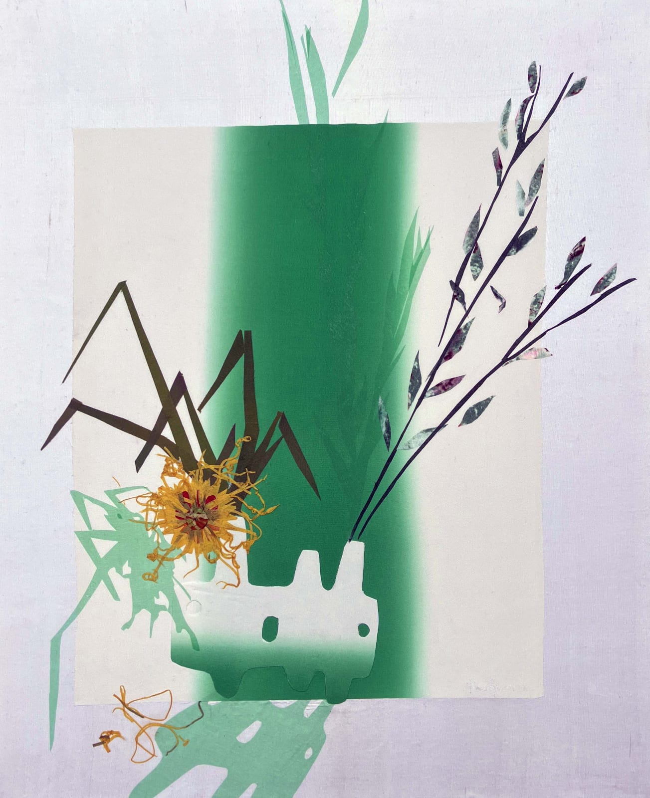 contemporary art silk