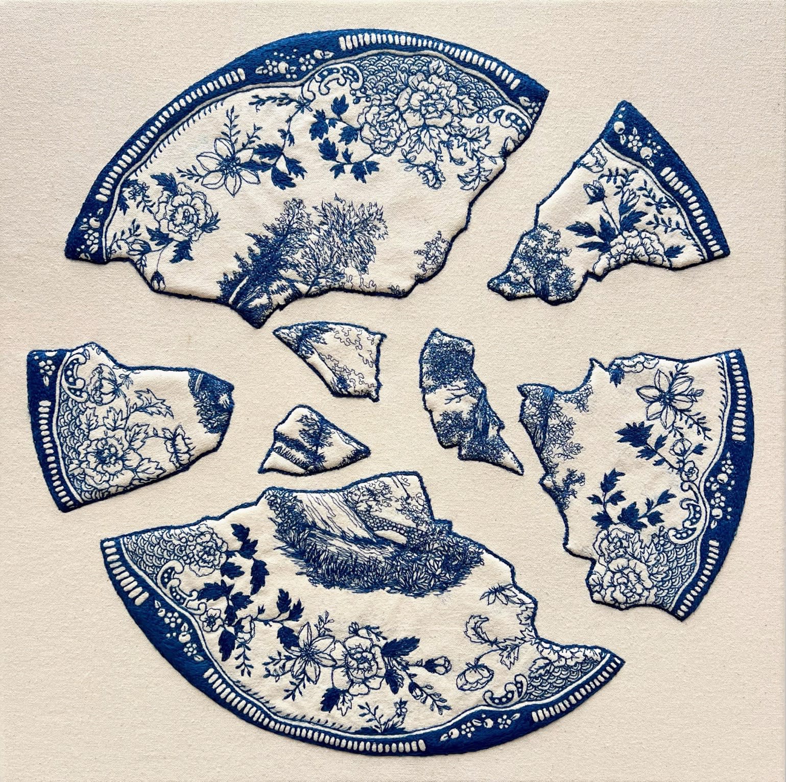 contemporary art embroidery