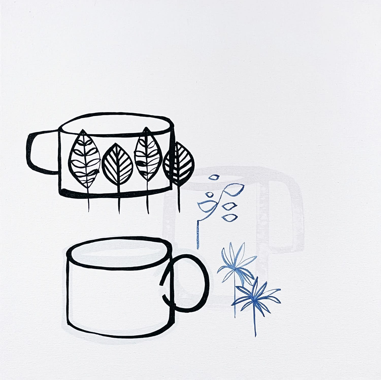 contemporary art, abstract still life