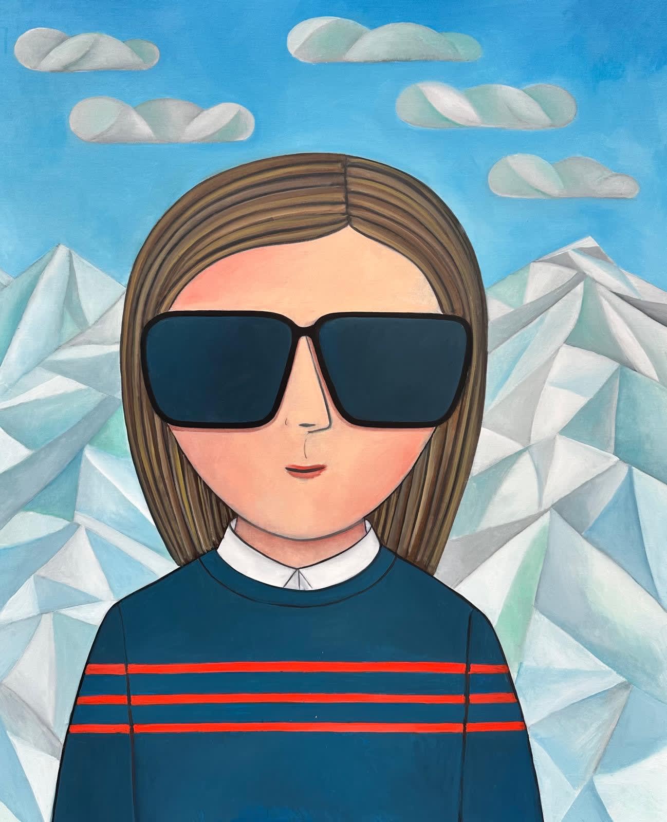 Piussi Giacomo, Girl With Sunglasses In The Mountains, 2025