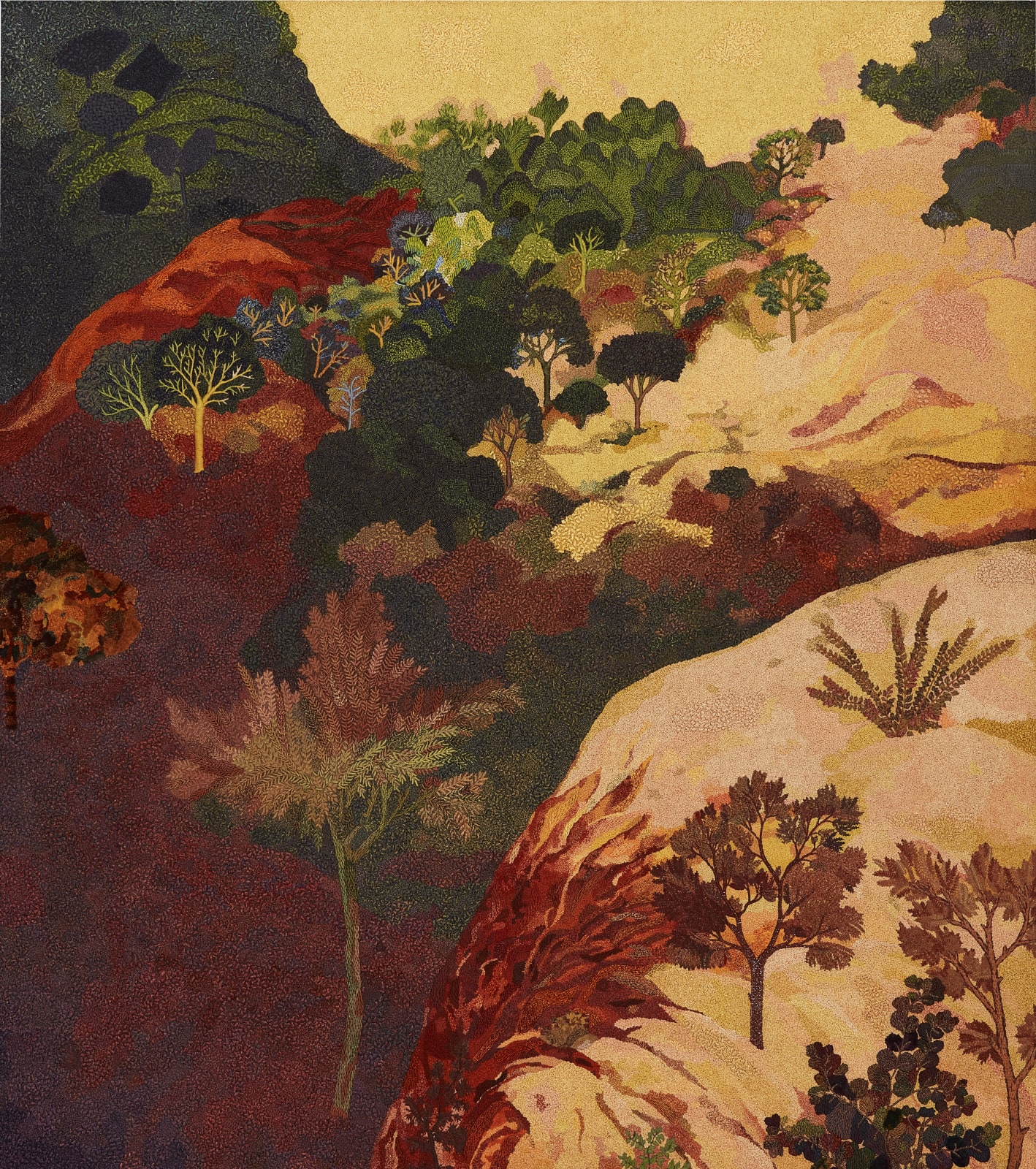Gulam Mohammed Sheikh, Beyond the Ridge, 2024