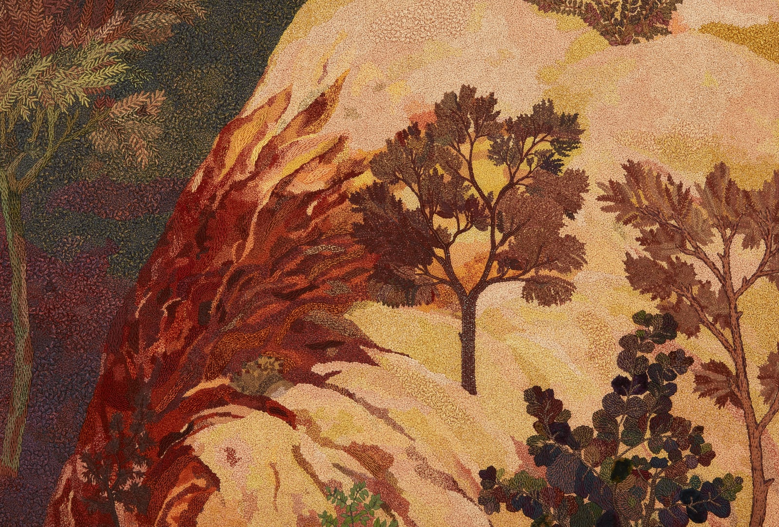 Gulam Mohammed Sheikh, Beyond the Ridge, 2024