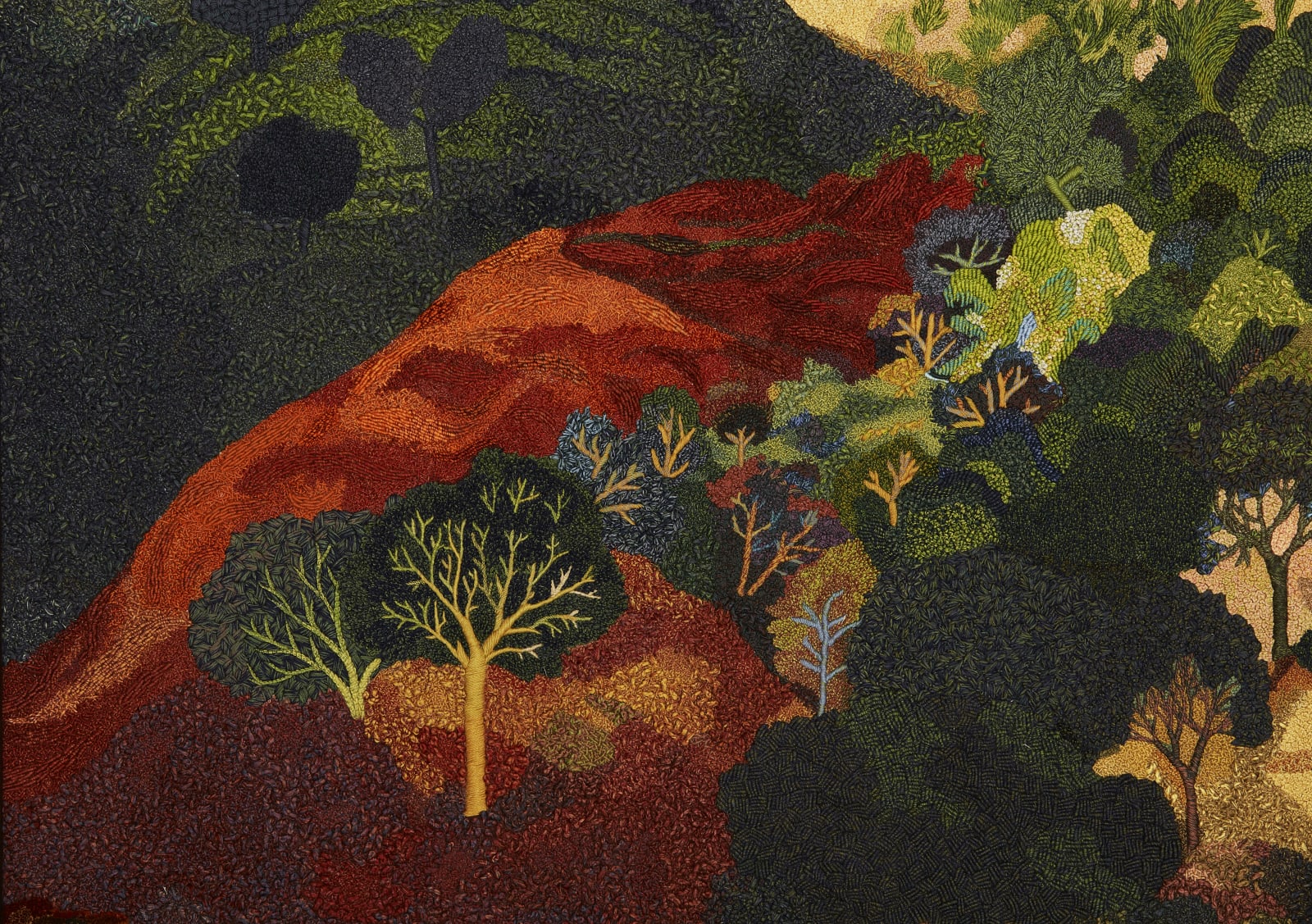 Gulam Mohammed Sheikh, Beyond the Ridge, 2024